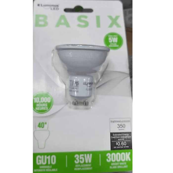 Luminus - GU10 - 5W Bright White Dimmable LED Light Bulb - Each - Bulk Mart