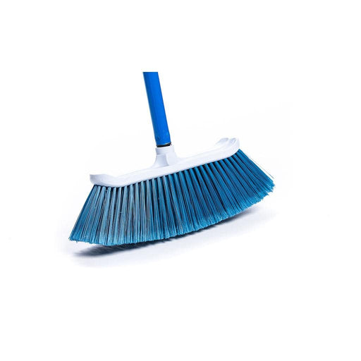 M2 - Large Angle Broom 14" Plastic Head Wooden Handle - Each - Bulk Mart