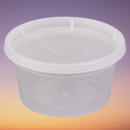 Maple Leaf - H2812 - 12 Oz Clear Microwavable Deli Container - 500/Case - Bulk Mart