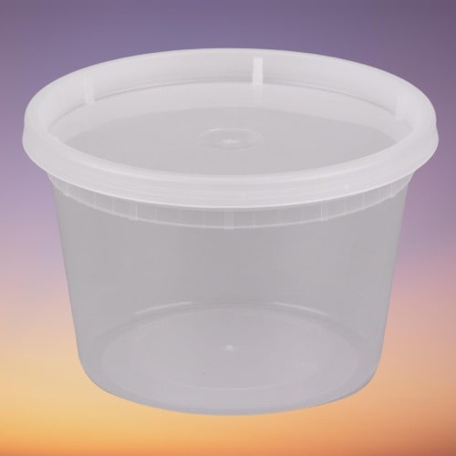 Maple Leaf - H2816 - 16 Oz Clear Microwavable Deli Container - 500/Case - Bulk Mart