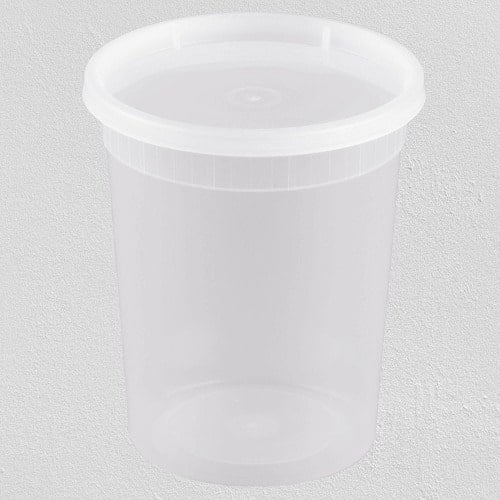 Maple Leaf - H2832 - 32 Oz Clear Microwavable Deli Container - 500/Case - Bulk Mart