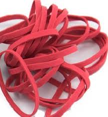 MC - #10 Rubber Bands 1.25" Red - 1 Lb / Pack - Bulk Mart