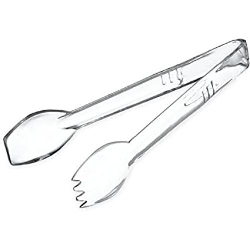 MC - 12" Serving Tongs Plastic Clear - 48 / Case - Bulk Mart