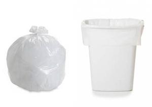 MC - 20" x 22" Regular White Utility Garbage Bags - 500 / Case - Bulk Mart