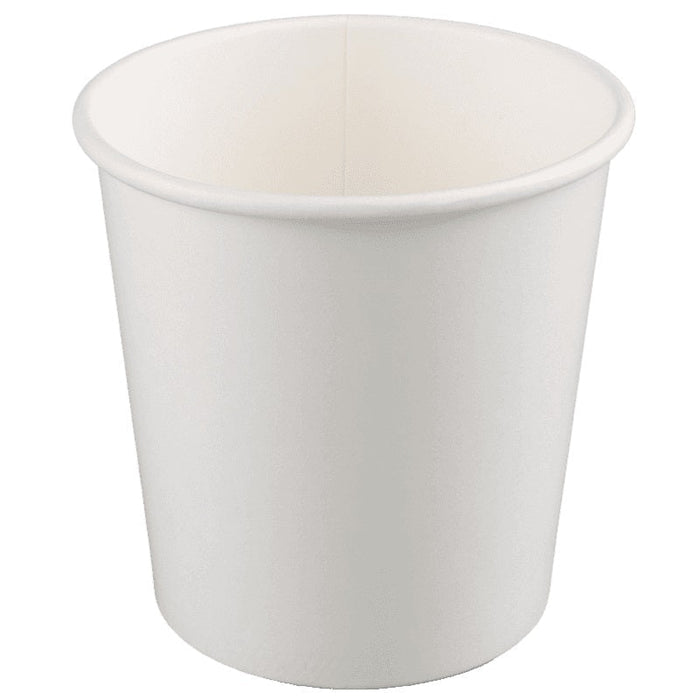 MC - 24 Oz White Paper Soup Cup - 25/Pack - Bulk Mart