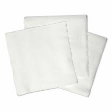 MC - 30cm x 30cm White 1 Ply Lunch Napkin - 500/Pack - Bulk Mart