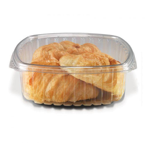 MC - 48 Oz Clear Hinged Lid Container - 200 / Case - Bulk Mart