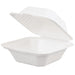 MC - 6" x 6" x 3" Sugarcane & Bamboo Bagasse Sandwich Container - 400/Case - Bulk Mart