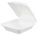 MC - 9" x 9" x 3" Biodegradable Compostable Takeout Container 1 Compartment - 200/Case - Bulk Mart