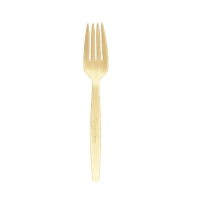 MC - Bio-Based Compostable Fork Natural Color - 1000/Case - Bulk Mart