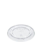 Clear Flat Lid Straw Slot For 12-24 Oz Cold Cups 98mm - 1000/Case