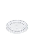 Clear Flat Lid Straw Slot For 12-24 Oz Cold Cups 98mm - 50/Pack