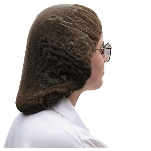 MC - Disposable Hair Net Brown Honeycomb - 100/Pack - Bulk Mart