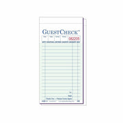 MC - Green Carbonless Duplicate Guest Check - 10x5/Pack - Bulk Mart