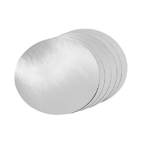 MC - Heavy Foil Laminated Board Lid for 7" Round Aluminum Container - 500/Case - Bulk Mart