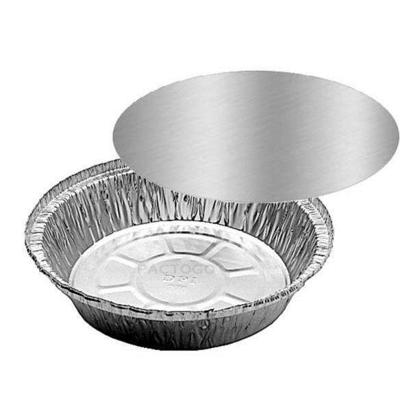 MC - Heavy Foil Laminated Board Lid for 7" Round Aluminum Container - 500/Case - Bulk Mart