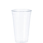 DURA - 24 Oz Clear Plastic Cold Cups PET, 98mm Rim - 600/Case