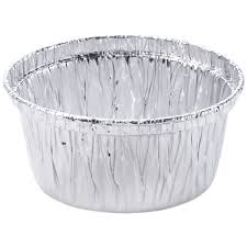 ML - 3 1/8" Round 4 Oz Aluminum Foil Utility / Ramekin Cup - 2500/Case - Bulk Mart