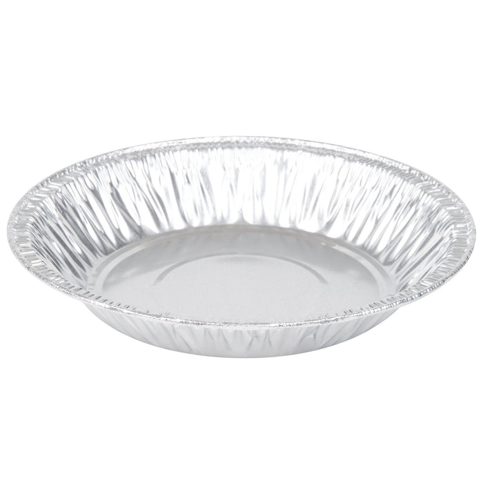 ML - 5 x 1/8" Round Shallow Aluminum Foil Pie Plate - 125/Pack - Bulk Mart