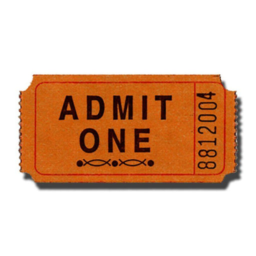 Multi Tact - 11112 - Admit One Tickets With Coupon - 1000 / Roll - Bulk Mart