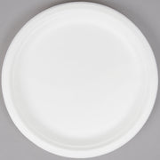 New Wave - 10" Round Sugarcane & Bamboo Bagasse Plate - 500/Case - Bulk Mart