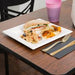 New Wave - 8" Square Sugarcane & Bamboo Bagasse Plate - 500/Sleeve - Bulk Mart