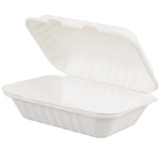 New-Wave - 9" x 6" x 3" Sugarcane & Bamboo Bagasse Container - 200/Case - Bulk Mart