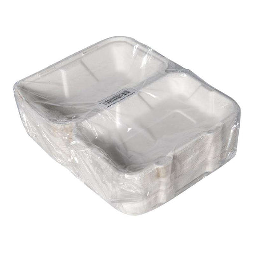 New-Wave - 9" x 6" x 3" Sugarcane & Bamboo Bagasse Container - 50/Sleeve - Bulk Mart