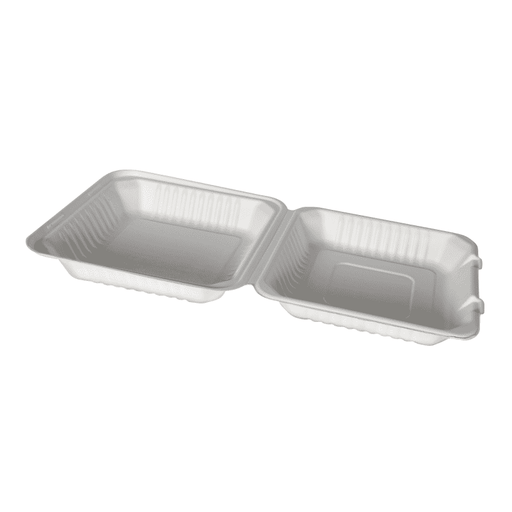 New-Wave - 9" x 9" Sugarcane & Bamboo Bagasse Container - 200/Case - Bulk Mart