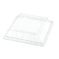 New Wave - Clear Lid For 10" Square Bagasse Plate - 200/Case - Bulk Mart