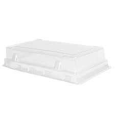 Novacart - 8" x 4" x 2" Optima Clear Lid for 7" Baking Mold - 50/pack - Bulk Mart