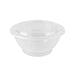 PCM - 38 Oz Microwaveable White Bowl + Clear Lid Combo - 150/Case - Bulk Mart