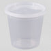 PCM - S-24 -24 Oz Clear Microwavable Deli Container Combo - 24 Sets - Bulk Mart