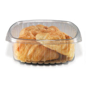 Placon - CS48 - Crystal Seal 48 Oz Clear Hinged Container - 100 / Pack - Bulk Mart