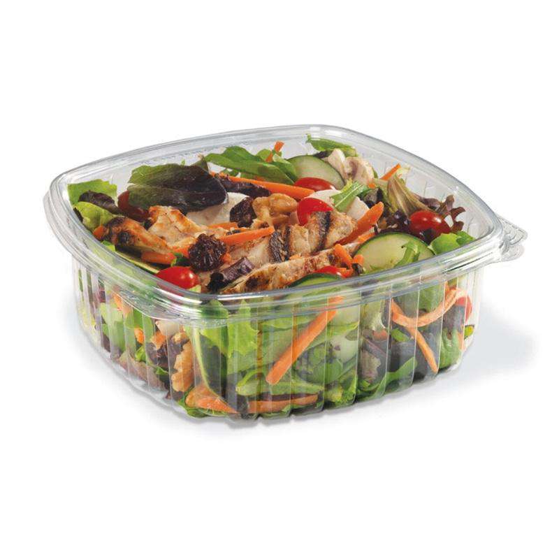 Placon - CS48 - Crystal Seal 48 Oz Clear Hinged Container - 200/Case - Bulk Mart