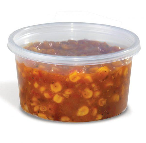 Placon - RD12C - 12 Oz Clear Deli Container Base PP 22370 - 500/Case - Bulk Mart