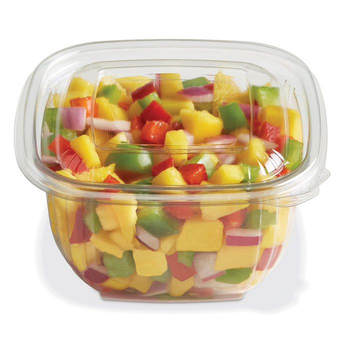 Placon - SBS-16C - 16 Oz Clear Plastic Bowl Small - 500/Case - Bulk Mart