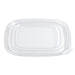 Placon - SFLM-2 Clear Plastic Flat Lid For 24 - 32 Oz Bowl - 300/Case - Bulk Mart