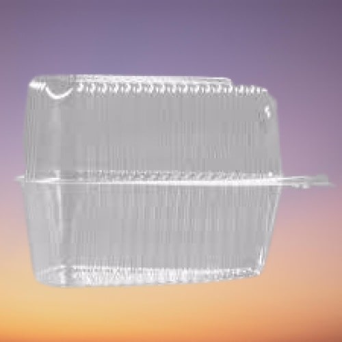 Polar Pak - 5" Extra Deep Dome Hinged Clear Pie/Cake Slice Container - 300/Case - Bulk Mart