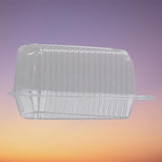 Polar Pak - 5" Medium Dome Hinged Clear Pie/Cake Slice Container - 300/Case - Bulk Mart