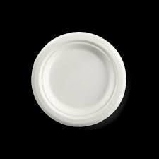 Rite Earth - 6" Round Sugarcane & Bamboo Bagasse Plate - 125/Pack - Bulk Mart