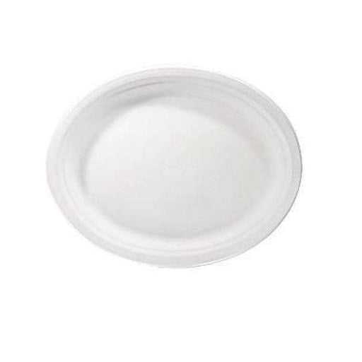 Royal Chinet - 22012 - 9.75" x 12.5" Oval Platter - 125 / Sleeve - Bulk Mart