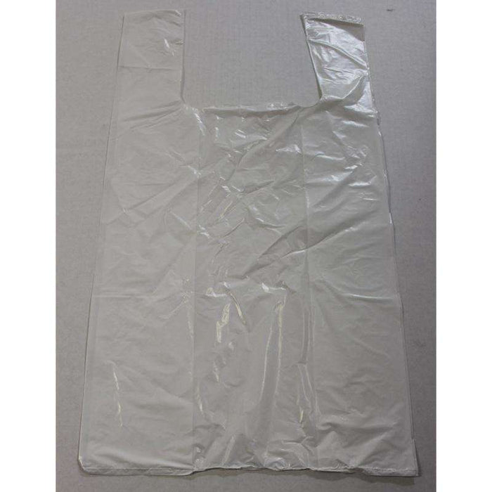 S1 White - Low Density Shopping Bags 8"x 5"x 16"- 1000/Case - Bulk Mart