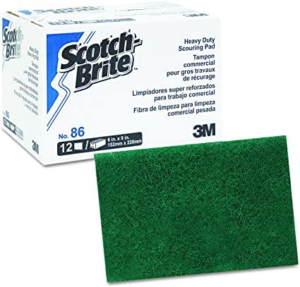 Scotch-Brite - Heavy Duty Scouring Pad H-86 - 12 / Pack - Bulk Mart