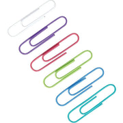 Selectum - 50mm Paper Clips Assorted Color In Zip Bag - 80/Pack - Bulk Mart
