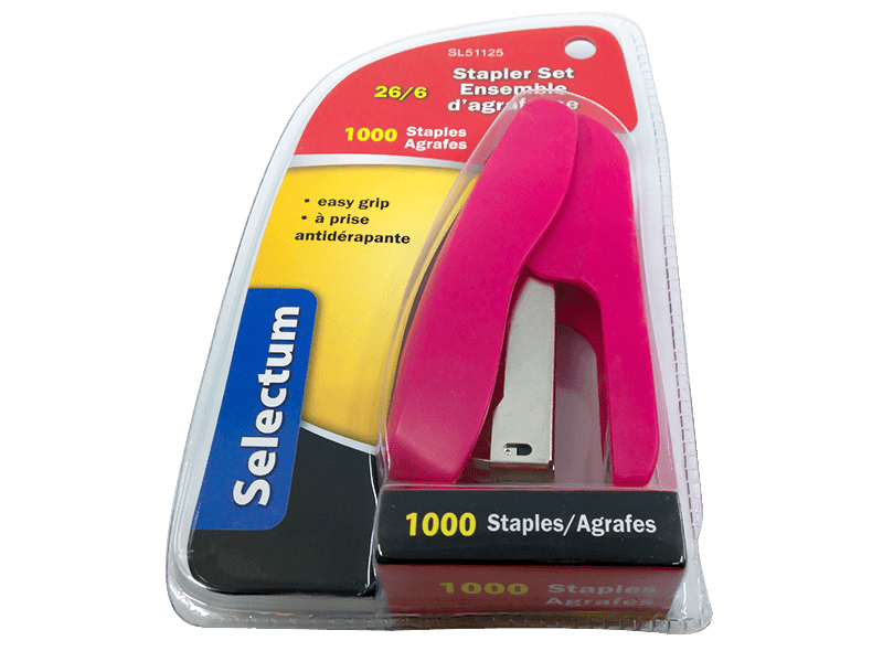 Selectum - Easy Grip Stapler With Staples - Each - Bulk Mart