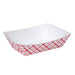 Southland - 3 Lbs Red Check Food Trays #300 - 2 x 250/Case - Bulk Mart