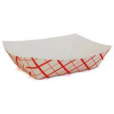 Southland - 5 Lbs Red Check Food Trays #500 - 2 x 250/Case - Bulk Mart