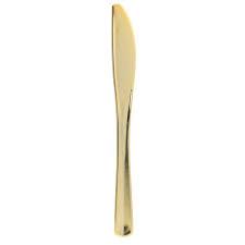 Stellar - Gold Look Premium Plastic Knife - 20/Pack - Bulk Mart