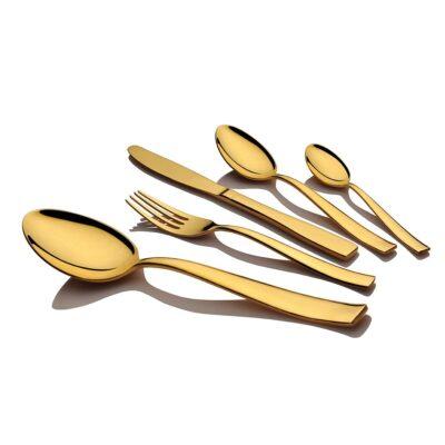 Stellar - Gold Look Premium Plastic Tea Spoon - 20/Pack - Bulk Mart